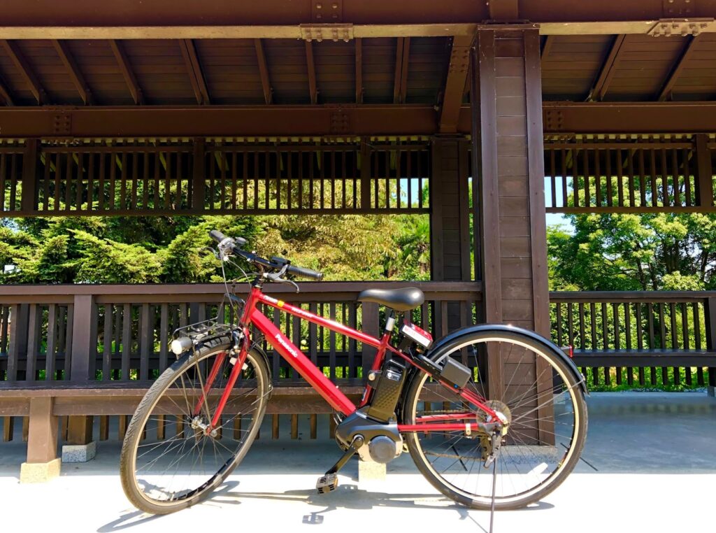 レンタサイクルで観光　美濃加茂で借りた自転車